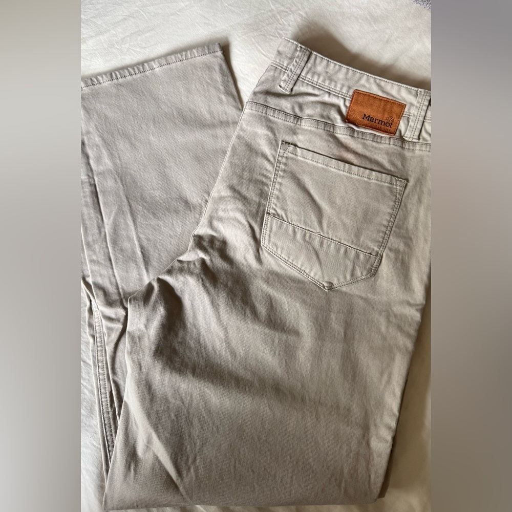 Marmot Men's Light Tan Straight Jeans